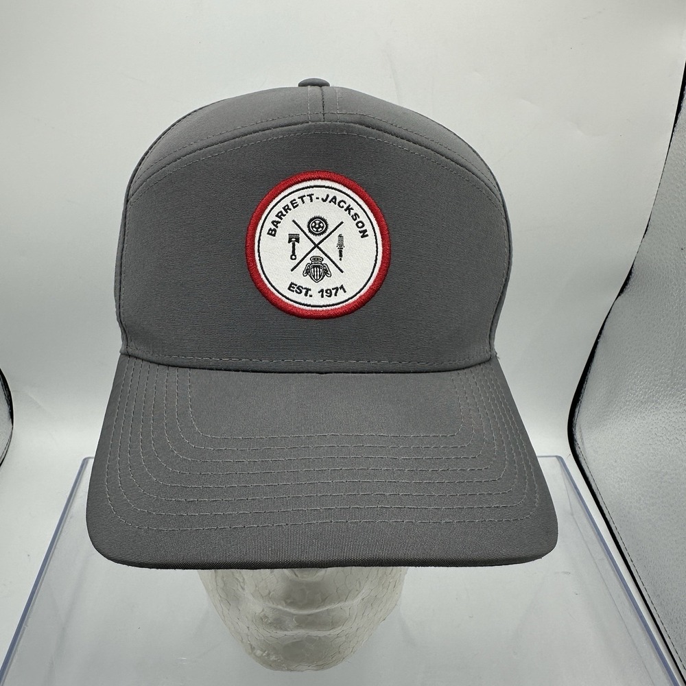 Barrett-Jackson Ahead Special Edition Hat Gray Red Snapback Collector Car Cap
